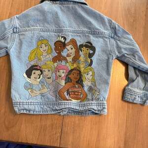 Kids Disney Princess Denim Jean Jacket Girls Size 4T